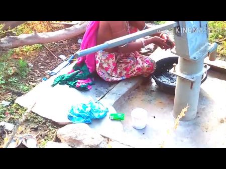 indian tamil village girl bath
