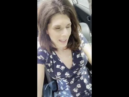 racquel horny brunette amateur toying pussy naked parking lot