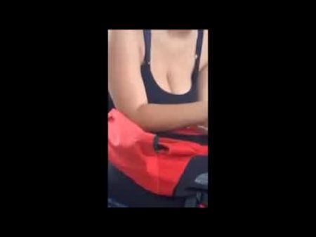 punteando en metropolitano en buss xxx