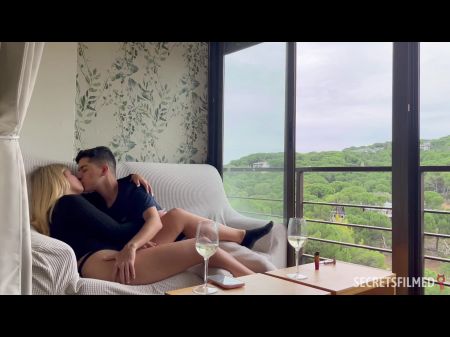 sloppy spit kissing couple