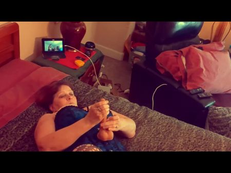 granny lingerie gives handjobd