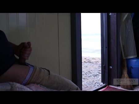 flashing dick public stranger help handjob