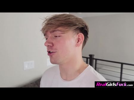 sexy college girl seducing lucky guy